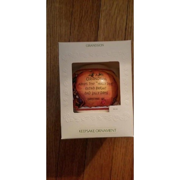 1981 Hallmark Grandson ornament, NEW - Picture 3 of 4